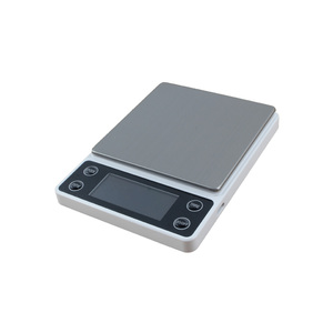 Balance de cuisine numérique carrée en plastique, design minimaliste, mesure précise pour peser le thé, couleur blanche - Product Image 5