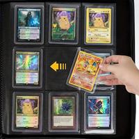 Classeur de rangement haut de gamme pour cartes, étui à fermeture éclair de luxe pour porte-cartes rigides, protection archivistiquement sécurisée pour cartes TCG et de jeu