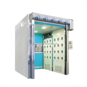 Limpiador de suela de ducha de aire de carga Proveedores portátiles biobase Pass Box Serie de sala limpia Sistema de secado Puerta de persiana enrollable Ducha de aire - Product Image 1