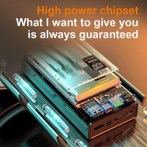 Lany tùy chỉnh xách tay ngân hàng điện 20000mAh Mini ngân hàng điện với LED hiển thị cho điện thoại Samsung được xây dựng trong 4 trong 1 cáp Powerbank - Product Image 5