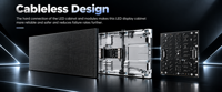 Écran LED fixe en aluminium pour intérieur 1000x250mm, 3840Hz, taux de rafraîchissement élevé, mur vidéo 4K, garantie 3 ans, écoénergétique pour les magasins de détail
