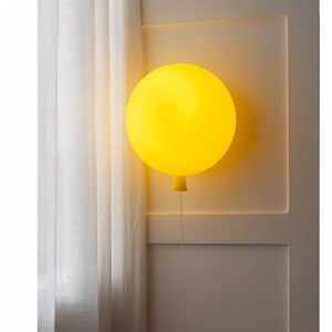 Brokis Memory Ballon-Licht Moderne Einfache Kreative Gelbe Bambus-Rattan Wandleuchte Kinderzimmer LED Dekorative Zugschnur-Leuchte - Product Image 1