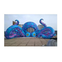 Poulpe gonflable personnalisé, modèle de cabine pour DJ, décoration, personnalisé