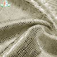 Fournisseur en gros de tissu en spandex avec impression numérique personnalisée, tissu brillant en feuille d'argent