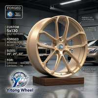 Jantes forgées personnalisées 5x130 20 21 22 pouces en alliage bronze pour voitures de tourisme Porsche Cayenne GTS Turbo Macan Cayman 718