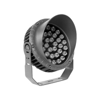 Projecteur LED en aluminium moulé sous pression de haute qualité, IP65, 2700K, blanc chaud doux, télécommande, éclairage sur piquet non solaire