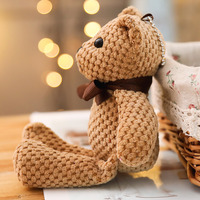 Porte-clés en peluche miniature mignon et doux de 18 cm, personnalisable, en forme d'animal, en gros