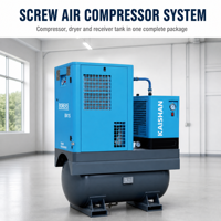 Compresseur d'air à vis PVGX avec sécheur et réservoir de collecte d'air – Système complet pour l'industrie – Vente en gros – Fournisseur OEM/ODM