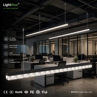 Illuminazione Lineare LED Dimmerabile 0-10v Dali, 3CCT Regolabili, 40w 60w, Luce ad Alta Efficienza, Semplice Barra Lunga a Sospensione