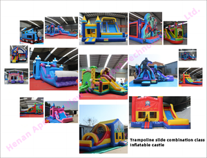 Bestseller Opblaasbare Waterglijbaan voor Volwassenen, Springkastelen, Opblaasbare Waterglijbaan, Kleine Waterparken - Product Image 4