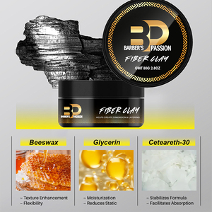 CPNP GPSR Reglas europeas Oem <span class=keywords><strong>Barber</strong></span> Hombres Fibra de aspecto natural Arcilla Cera Textura del cabello Arcilla Mate Personalizado para cabello rizado - Product Image 4