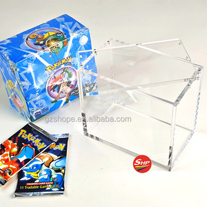 SHP Offre Spéciale personnalisé jeu Protection Transparent Pokemoned <span class=keywords><strong>anglais</strong></span> <span class=keywords><strong>Booster</strong></span> boîte acrylique affichage boîte pour <span class=keywords><strong>Booster</strong></span> - Product Image 3