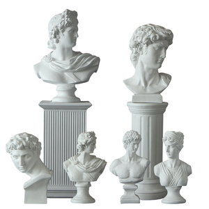 David Head Imitation Plâtre Lumineux Écologique Sculpture Faite À La Main Apollo Résine Ornement Figure Modèle Chambre Décoration Nordique - Product Image 5
