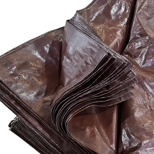 Bâche en PE marron haute durabilité, grande capacité, avec option de couleur et d'option de taille pour usage industriel - Product Image 4