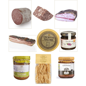 La Dispensa Toscana, Canasta de Regalo de Exquisita Calidad Toscana, Set de Comida de Lujo, Hecho a Mano en Italia, Regalo Temático de Navidad - Product Image 1