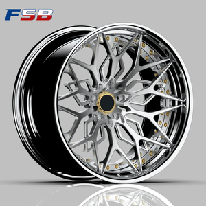 ล้อแม็กซ์อลูมิเนียมฟอร์จ FSB สำหรับรถแข่ง 5x114.3/112/120 PCD สีบรอนซ์ ลายหลายก้าน ใช้ได้กับรถทั่วไป ขนาด 18-22 นิ้ว - Product Image 2