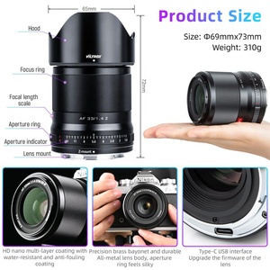 เลนส์ Viltrox 23 มม. 33 มม. 56 มม. <span class=keywords><strong>1.4</strong></span> APS-C สำหรับกล้องดิจิตอลมิเรอร์เลส <span class=keywords><strong>Nikon</strong></span> Z Mount รุ่น ZFC Z50 Z6 Z6II Z7 Z9 AF รูรับแสงกว้าง F1.4 - Product Image 6