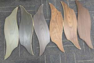 Plancher en chêne blanc ciré, design contemporain en forme d'éventail, écologique, résistant <span class=keywords><strong>à</strong></span> <span class=keywords><strong>l</strong></span>'<span class=keywords><strong>eau</strong></span>, installation flottante facile, ABCD, salon - Product Image 2