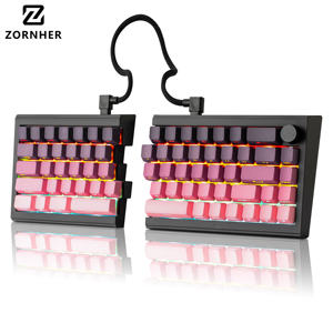 Teclado Mecánico Inalámbrico Zornher ST68 Blackberry con Retroiluminación RGB, <span class=keywords><strong>USB</strong></span> Tipo-C, Intercambiable en Caliente, Personalizable, Tres Modos, <span class=keywords><strong>para</strong></span> Juegos - Product Image 1