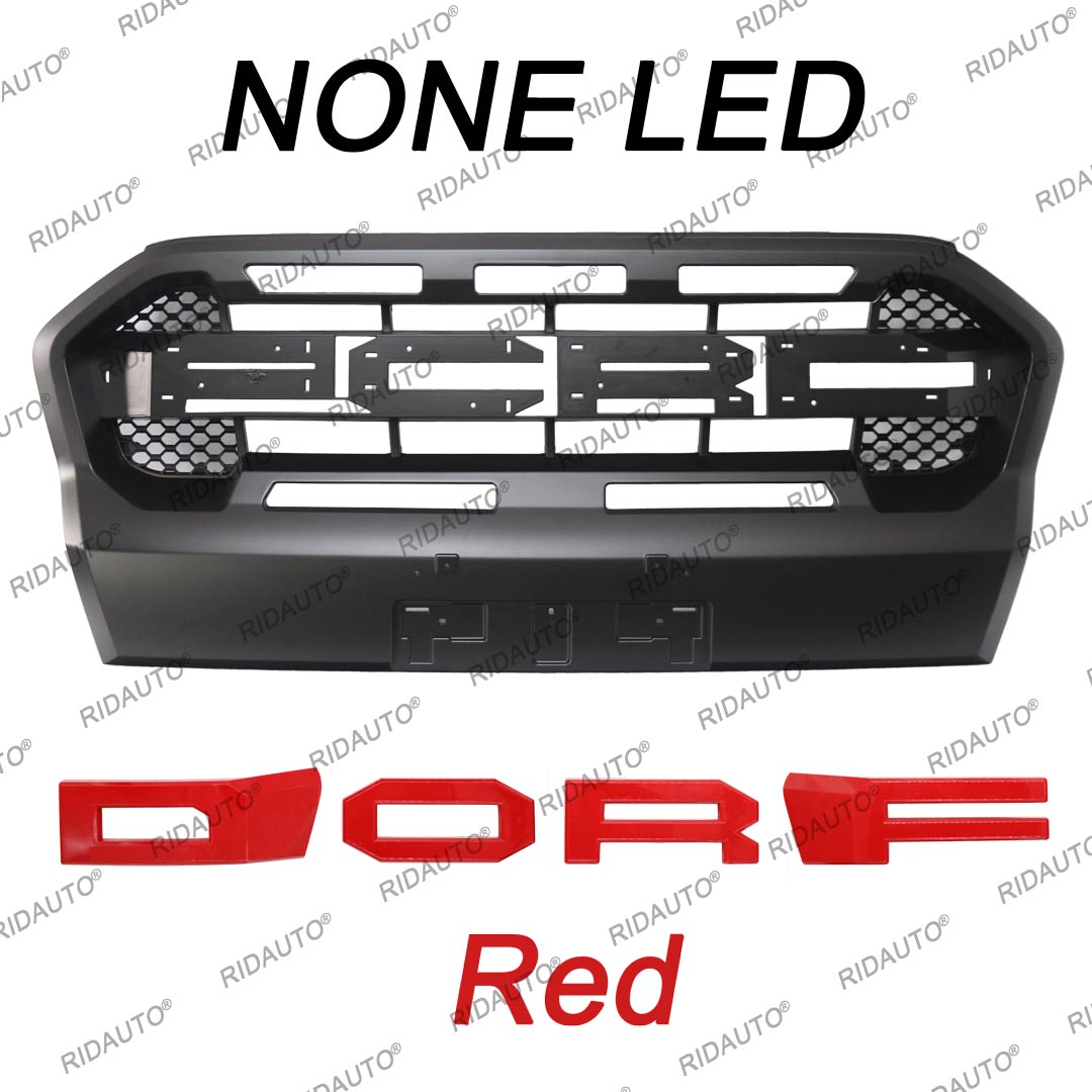 NO LED Red Letter