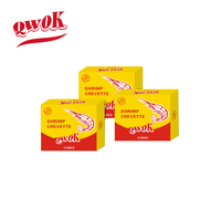 Cube d'assaisonnement à saveur de crevettes fraîches de marque HALAL QWOK Cube de bouillon d'assaisonnement d'épices mélangées