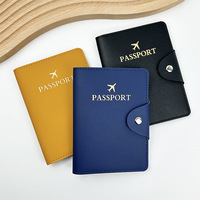 Portefeuille de voyage en PU tendance pour les voyages, porte-passeport en cuir PU avec boucle, grande capacité, logo personnalisé, cadeau promotionnel pour entreprise