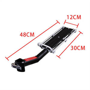 <span class=keywords><strong>Porte</strong></span>-bagages de Vélo en Alliage d'Aluminium Réglable à Attache Rapide avec Lumière Réfléchissante et Sangle pour VTT - Product Image 3