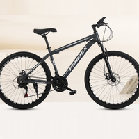 Vélo de montagne pour adultes, 24 pouces, 26 pouces, 21 vitesses, vélo tout-terrain, absorption des chocs, frein à double disque