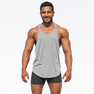 Custom Logo Fitness Workout Muscle Training Tank Top Bodybuilding Quick Dry Gym <b>Vest</b> <b>Stringers</b> for Mens - Product Image 1