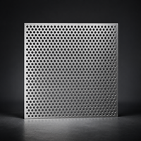 Feuille de maille perforée en aluminium LINSHENG, trou rond de 2 mm pour diffuseur d'éclairage