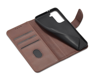 Étui de téléphone portefeuille à rabat en cuir PU de luxe SUNNY pour 11-16 Pro Max, résistant aux chocs et à l'eau, 6 couleurs