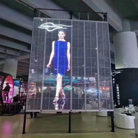 Panneau mural LED transparent couleur pleine 16 bits SMD3528 P3.91 avec SDK vidéo personnalisé pour ascenseurs et signalisation en magasin de détail