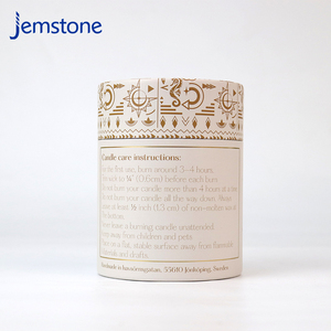 Empaque de lujo en tubo de cartón cilíndrico para velas y frascos de vidrio con embalaje de papel reciclable - Product Image 2