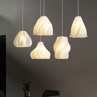 Luminaire suspendu en acrylique au design nordique moderne, simple, pour salon, chambre à coucher, chevet, support de lampe E27, alimentation secteur AC