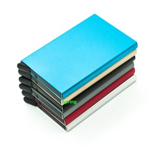 En línea mejor venta tarjeta bancaria titular <span class=keywords><strong>de</strong></span> la tarjeta <span class=keywords><strong>de</strong></span> crédito cartera bloqueo RFIDS hombres cartera caja - Product Image 1