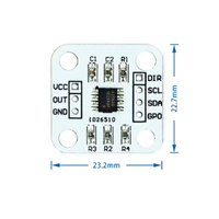 AS5600 Modul Sensor Pengukuran Sudut Encoder Magnetik Akurasi Tinggi 12bit Modul dan Kit Elektronik Induksi Magnetik