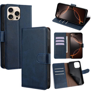 Étui portefeuille magnétique avec porte-cartes et support pour iPhone 17 <span class=keywords><strong>Pro</strong></span> Max 17 <span class=keywords><strong>Pro</strong></span> 17 – Housse en cuir PU personnalisée en gros - Product Image 1