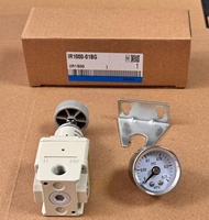 Régulateur de pression pneumatique de précision IR1000-01BG, vanne de réduction de pression d'air, régulateur d'air comprimé avec manomètre et support de montage