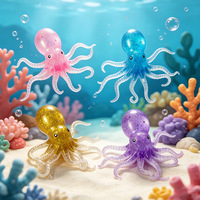 Squishy octopus stressballen voor volwassenen, sensorische fidget toys, zeedieren stressbal, partyfavoren, stressverlichtende cadeaus