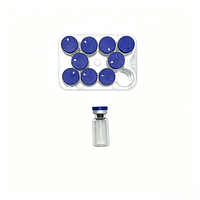 Flacon en verre borosilicate hermétique, bouteille cylindrique multi-tailles avec bouchon en caoutchouc et capuchon à vis pour emballage cosmétique