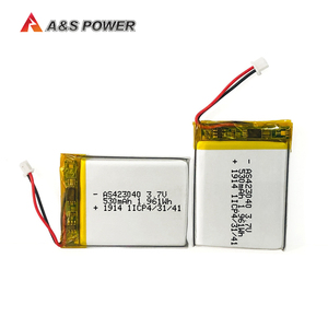 UL2054 IEC62133 KC 423040 rechargeable lipo battery 3,7 v 530mah li-ion Polymer battery for clothing coat - Product Image 3