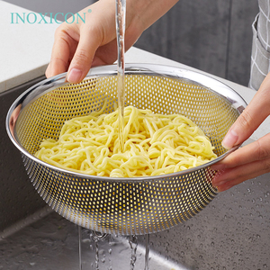 Nouveau passoire de <span class=keywords><strong>cuisine</strong></span> en acier inoxydable 304 avec fonction de drainage, compatible lave-vaisselle et four - Product Image 1