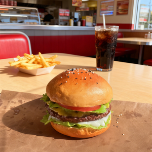 Modelo de exhibición de hamburguesa saludable de 10 cm de altura, accesorio de comida de simulación realista de pollo, verduras y mayonesa para hamburguesas, ideal para comida rápida. - Product Image 6