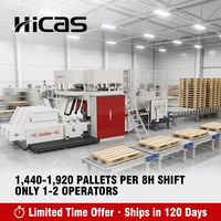 Machine automatique de clouage de palettes en bois avec empilage SF2000, 12 pistolets, moteur servo 22 kW, compatible EUR EPAL US, PLC CE