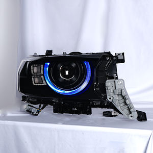 Modification des phares : Effet lumière bleue, phares halogènes et xénon <span class=keywords><strong>LED</strong></span>, <span class=keywords><strong>lampe</strong></span> avant de voiture pour Land Cruiser 2016, mise à niveau vers Defender - Product Image 1