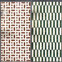 Carrelage en porcelaine mate 600x1200mm |   Revêtement mural extérieur moderne en carreaux de puzzle découpés au jet d'eau, motif médaille, épaisseur 10 mm