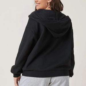 Sudaderas con capucha personalizadas para mujer, sudadera con capucha informal y moderna con cremallera y tela suave para uso casual y urbano, transpirable. - Product Image 4