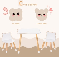Ensemble table et chaises en bois pour enfants à bas prix Table d'activités en bois pour enfants Table et chaises d'anniversaire pour enfants