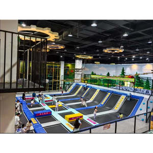 Parc de jeux d'aventure commercial directement de l'usine, équipement de terrain de jeux intérieur personnalisé pour enfants avec trampoline et mur d'escalade - Product Image 3