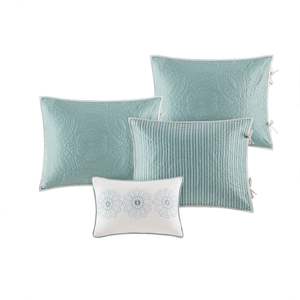 DB 6-Piece Reversible Blue <b>Daybed</b> <b>Cover</b> Set Stylish Bedding for Comfort and Style - Product Image 3